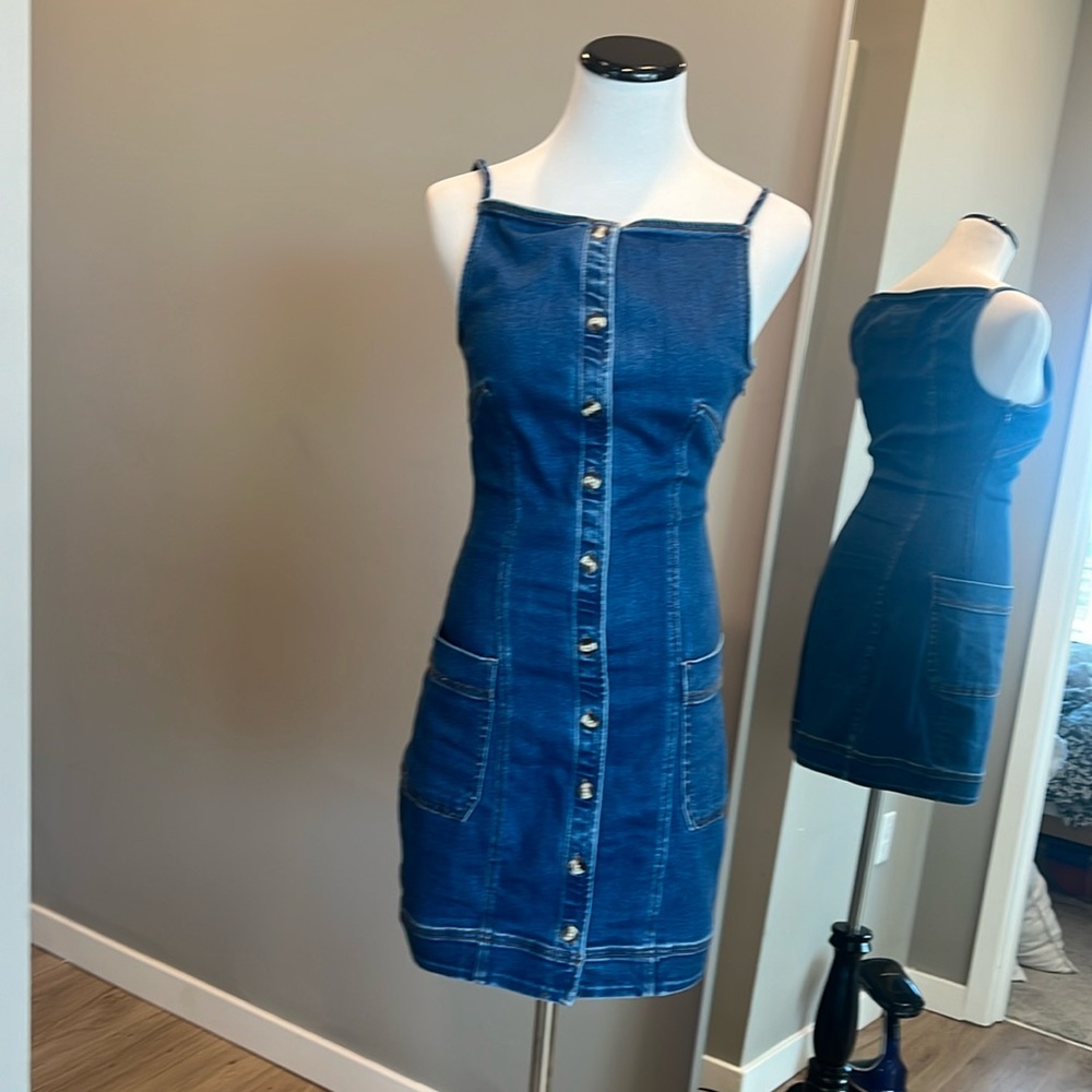 Worn once denim dress from Anthropologie